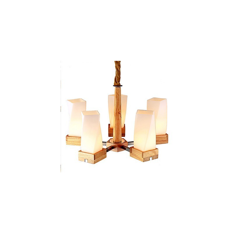 Simple Art lighting Solid wood Creative Iiving Ceiling Lamp