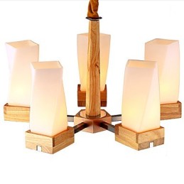 Simple Art lighting Solid wood Creative Iiving Ceiling Lamp