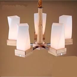 Simple Art lighting Solid wood Creative Iiving Ceiling Lamp
