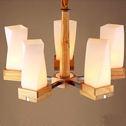 Simple Art lighting Solid wood Creative Iiving Ceiling Lamp
