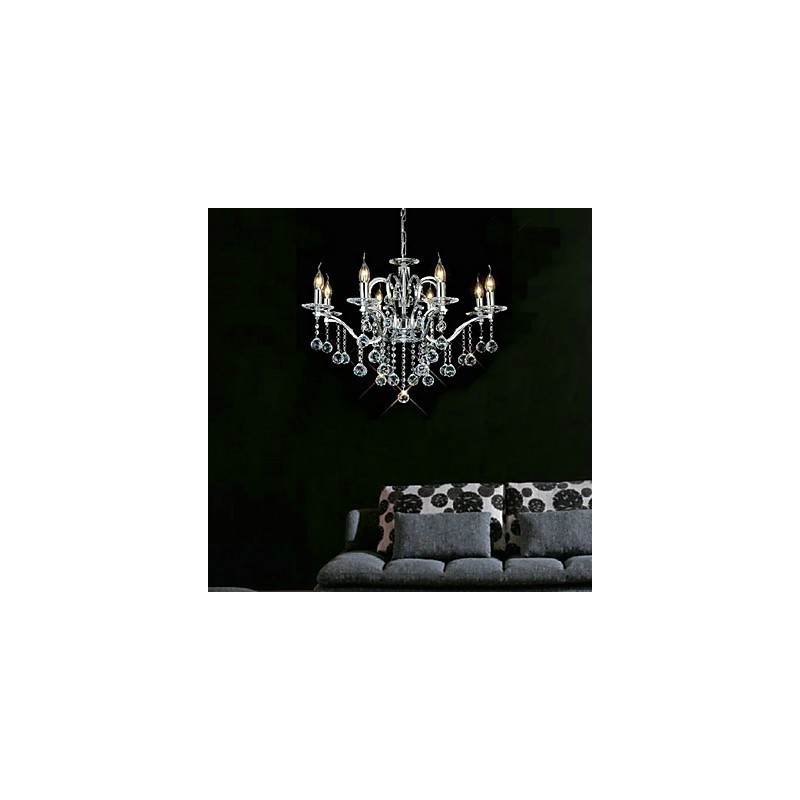 Elegant Crystal Chandelier with 8 Lights