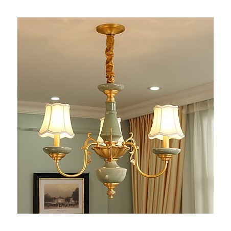 All Copper Chandelier Jade Decorative Chandelier OP0