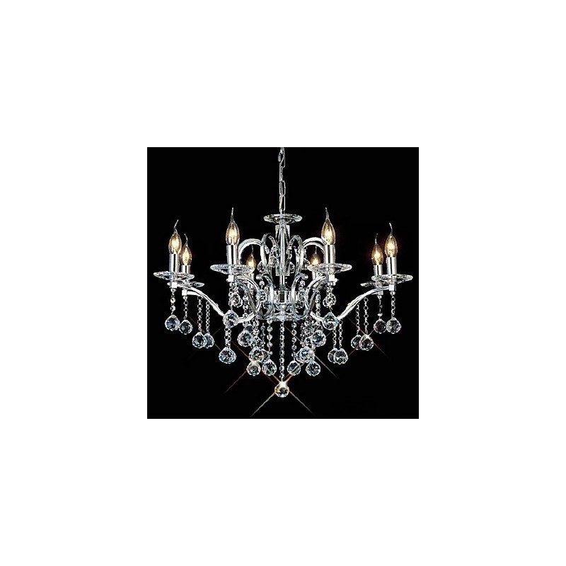 Elegant Crystal Chandelier with 8 Lights