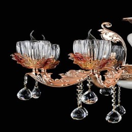 Modern Contemporary Traditional Classic Zinc Alloy Feature for Crystal Mini Style Metal Pendant Light