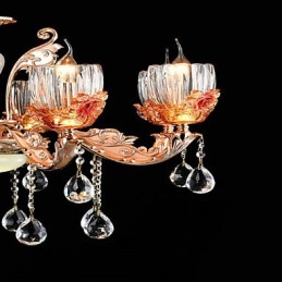 Modern Contemporary Traditional Classic Zinc Alloy Feature for Crystal Mini Style Metal Pendant Light