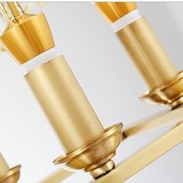 Modern Contemporary Brass Feature for Designers Metal Chandelier
