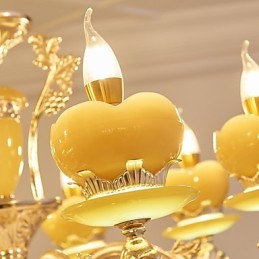 European Style Atmosphere Zinc Alloy Crystal Home Chandelier