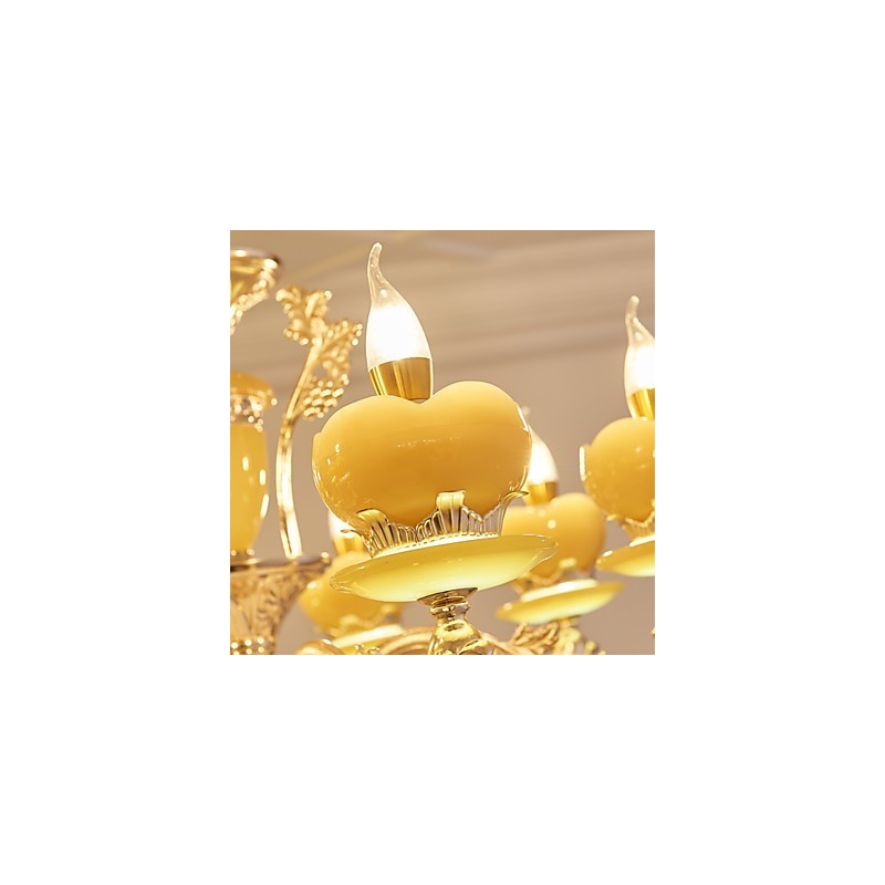 European Style Atmosphere Zinc Alloy Crystal Home Chandelier