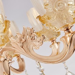 European Style Atmosphere Zinc Alloy Crystal Home Chandelier