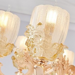 European Style Atmosphere Zinc Alloy Crystal Home Chandelier