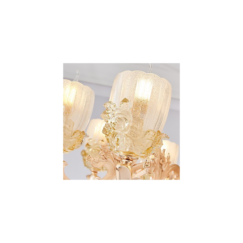 European Style Atmosphere Zinc Alloy Crystal Home Chandelier