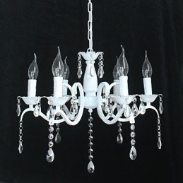 Chandelier Modern Crystal Mini Candle Style Iron Lamp Lamps
