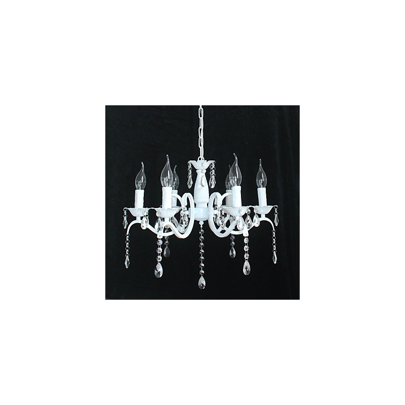 Chandelier Modern Crystal Mini Candle Style Iron Lamp Lamps