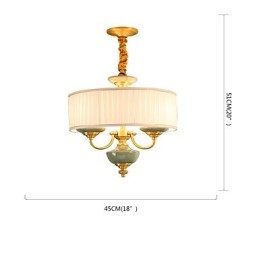 All Copper Chandelier Jade Decorative Chandelier