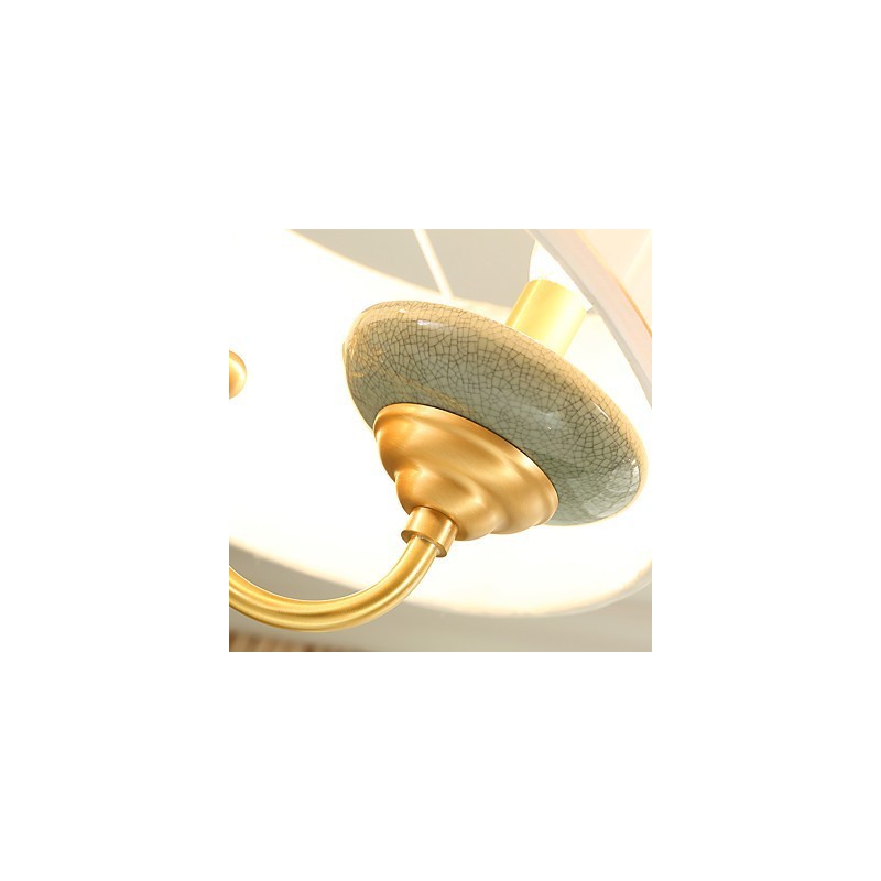 All Copper Chandelier Jade Decorative Chandelier