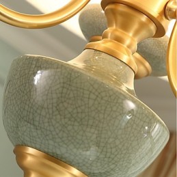 All Copper Chandelier Jade Decorative Chandelier