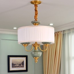 All Copper Chandelier Jade Decorative Chandelier