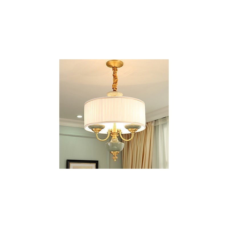 All Copper Chandelier Jade Decorative Chandelier