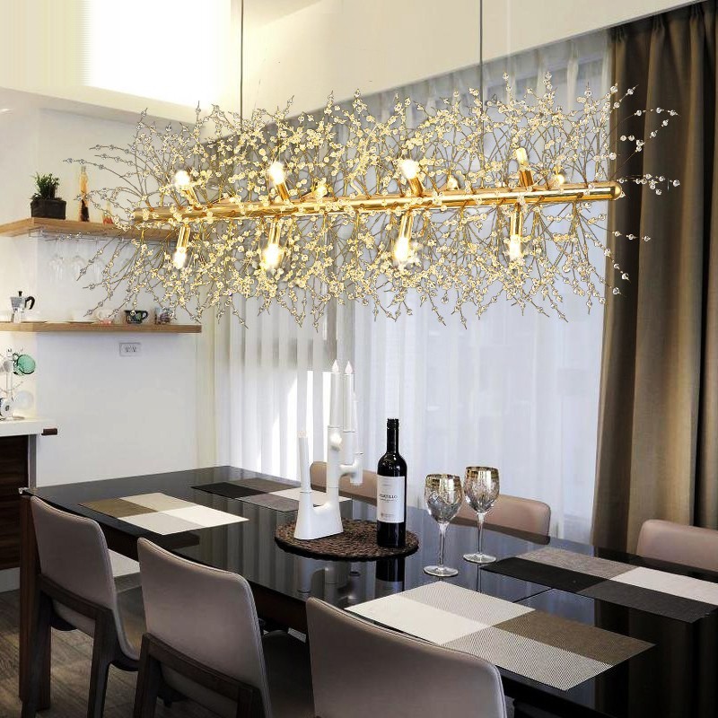 Traditional Classic Electroplated Feature for Crystal Metal Chandelier