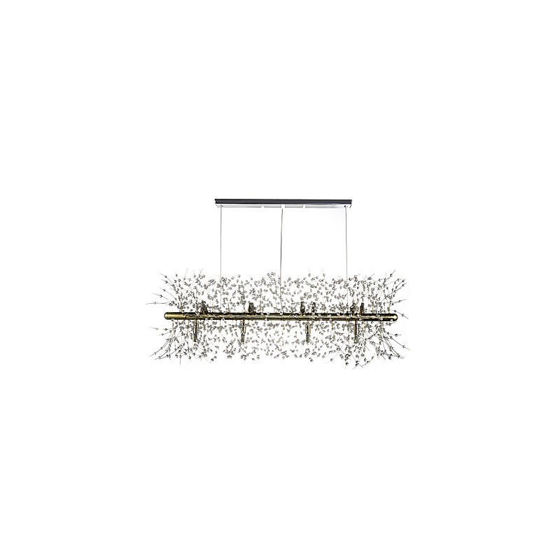 Traditional Classic Electroplated Feature for Crystal Metal Chandelier