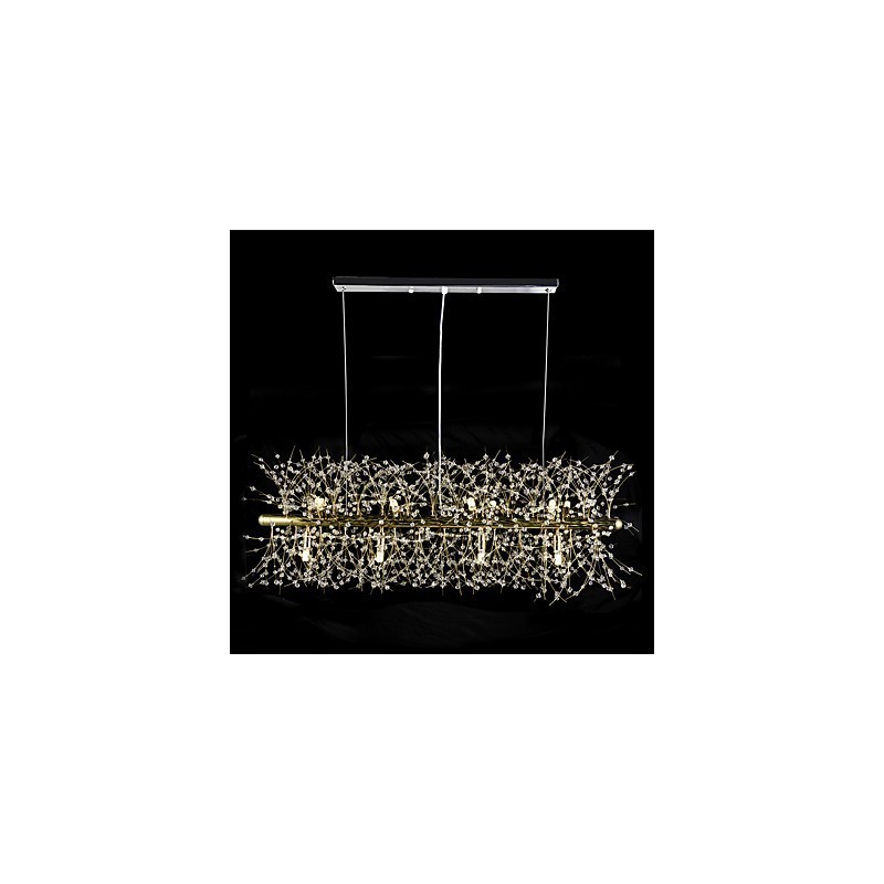 Traditional Classic Electroplated Feature for Crystal Metal Chandelier