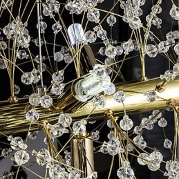 Traditional Classic Electroplated Feature for Crystal Metal Chandelier