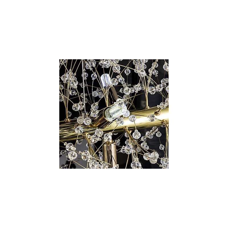 Traditional Classic Electroplated Feature for Crystal Metal Chandelier