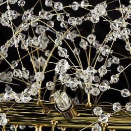 Traditional Classic Electroplated Feature for Crystal Metal Chandelier