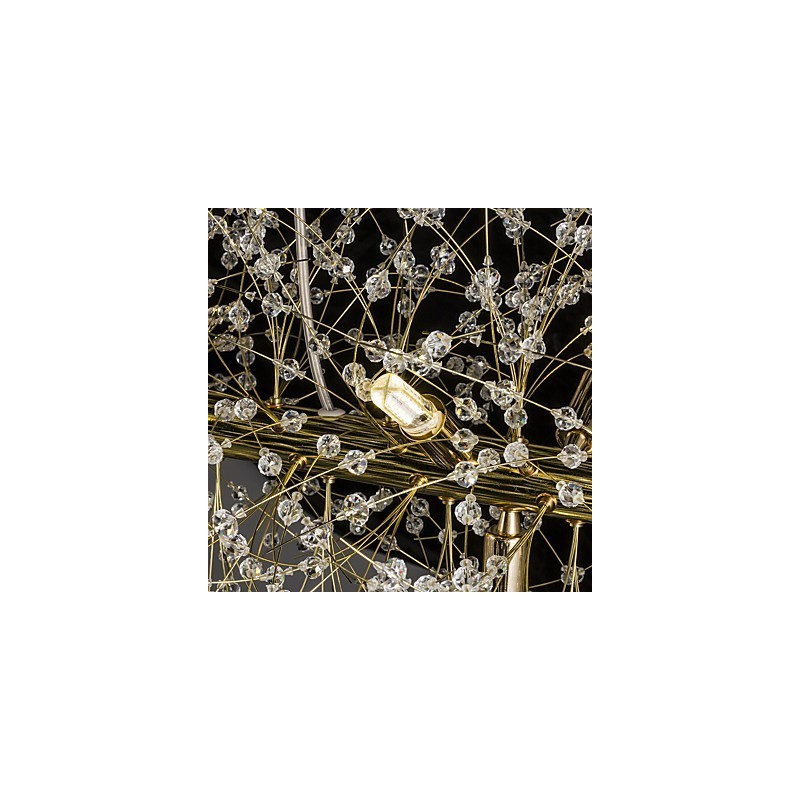 Traditional Classic Electroplated Feature for Crystal Metal Chandelier