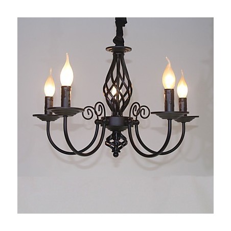 Modern Contemporary Traditional Classic Vintage Retro Others Feature for Mini Style Candle Style Metal Chandelier