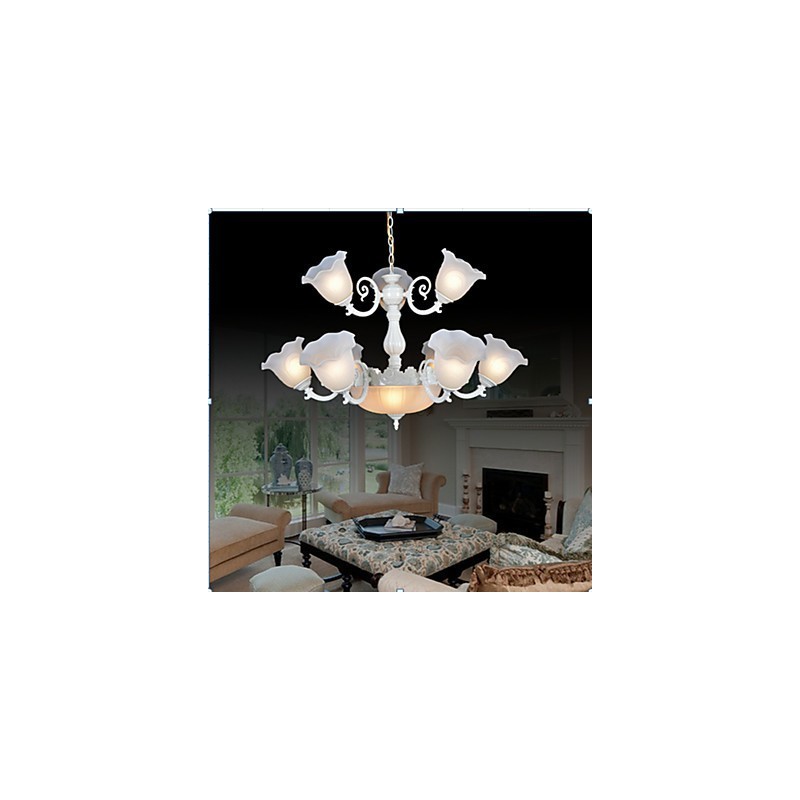 Chandelier Traditional Classic Vintage Retro Metal