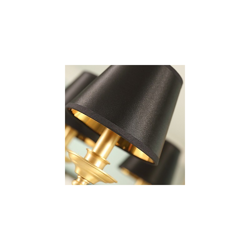 Chandelier Traditional Classic Country Brass Feature for Mini Style Metal 8 Bulbs