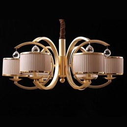 Modern Contemporary Bronze Metal Chandelier