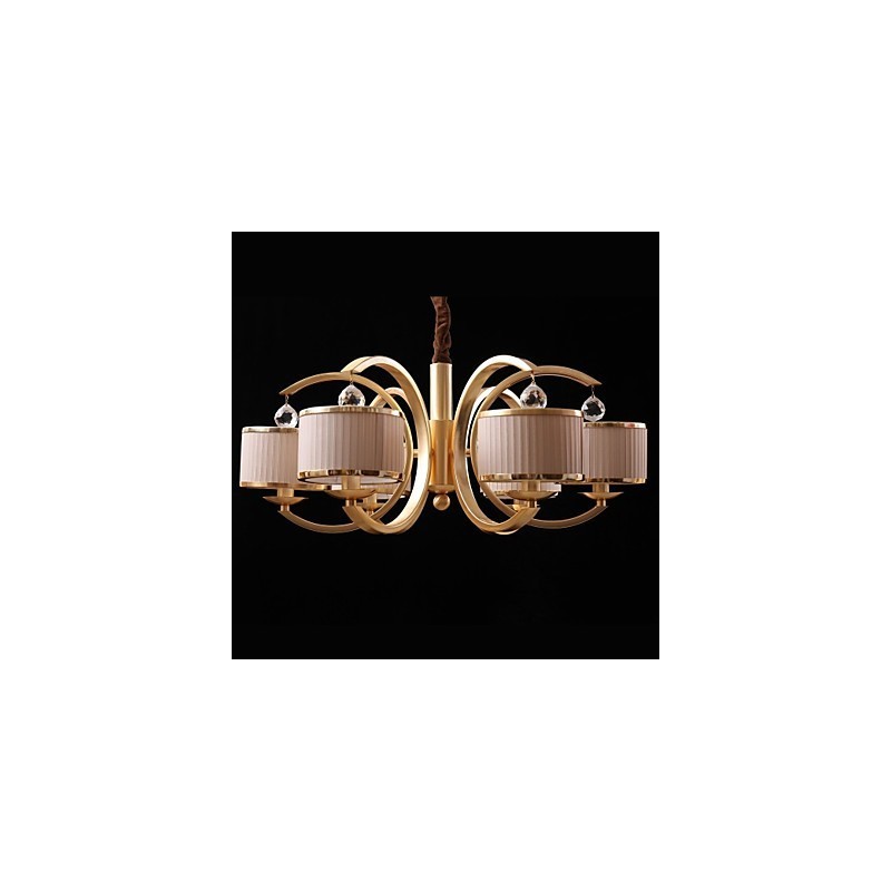 Modern Contemporary Bronze Metal Chandelier