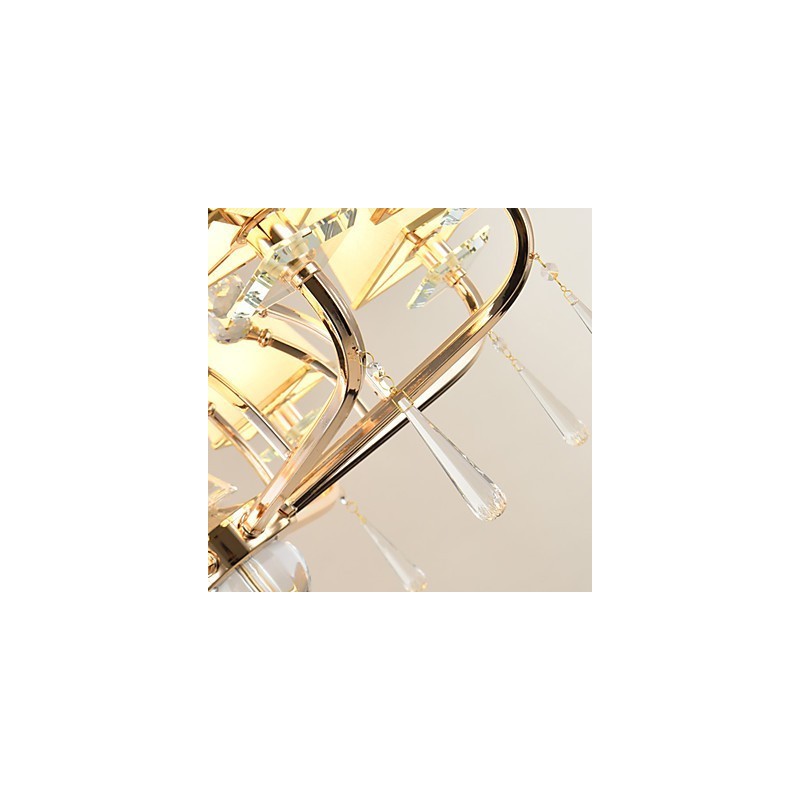 Chandelier Modern Contemporary Electroplated Feature for Crystal Metal