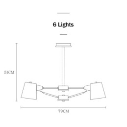 Multi Colours Macaron Wood Vintage Painting Feature Metal Chandelier