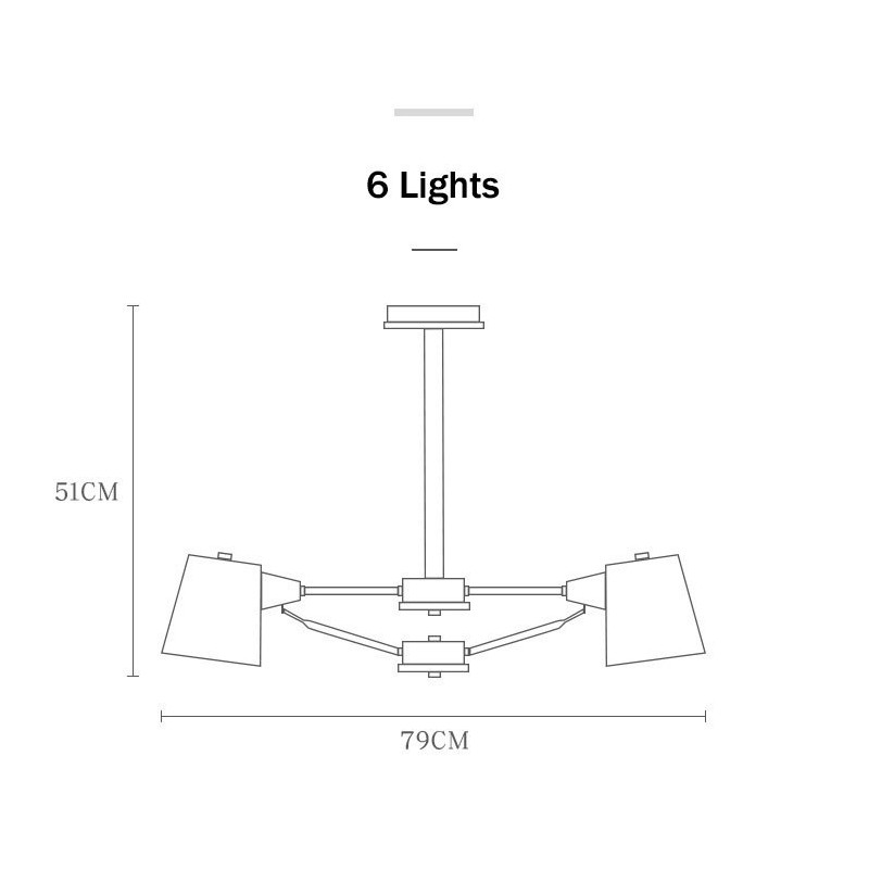 Multi Colours Macaron Wood Vintage Painting Feature Metal Chandelier