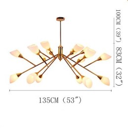 Nordic Simple Atmospheric Pastoral Chandelier Creative Lobby Chandelier Lamp