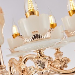 European Style Atmosphere Zinc Alloy Crystal Home Chandelier