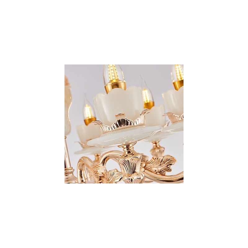 European Style Atmosphere Zinc Alloy Crystal Home Chandelier