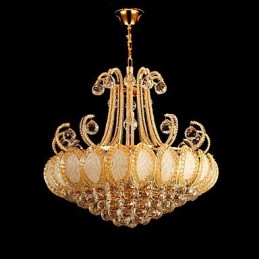 Modern Luxury Chandelier Crystal Pendant Light Diameter 50CM Contains 8 Bulbs