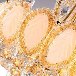 Modern Luxury Chandelier Crystal Pendant Light Diameter 50CM Contains 8 Bulbs