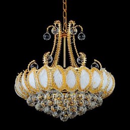 Modern Luxury Chandelier Crystal Pendant Light Diameter 50CM Contains 8 Bulbs