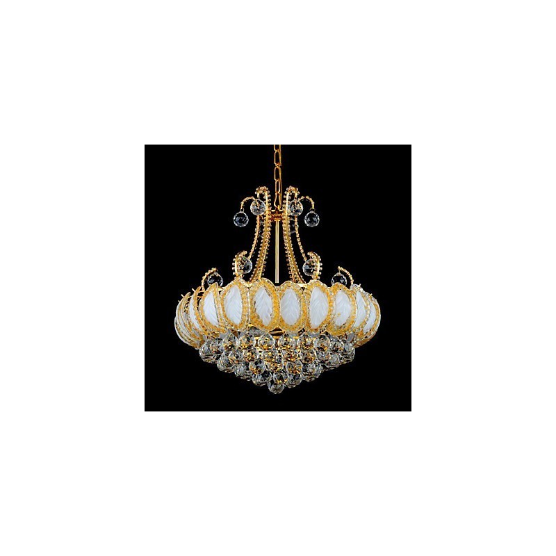 Modern Luxury Chandelier Crystal Pendant Light Diameter 50CM Contains 8 Bulbs