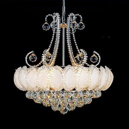 Modern Luxury Chandelier Crystal Pendant Light Diameter 50CM Contains 8 Bulbs