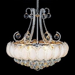 Modern Luxury Chandelier Crystal Pendant Light Diameter 50CM Contains 8 Bulbs