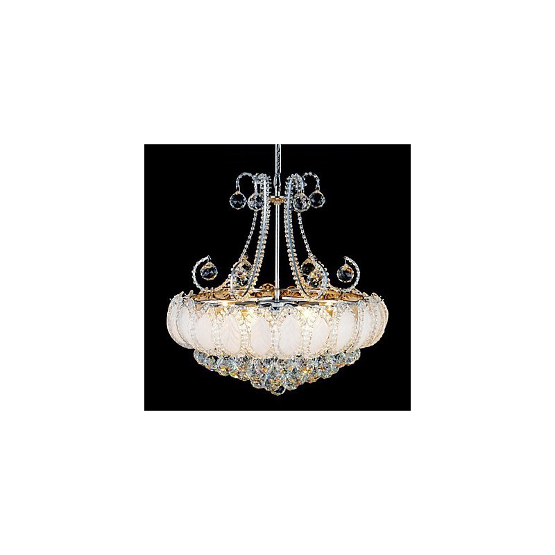 Modern Luxury Chandelier Crystal Pendant Light Diameter 50CM Contains 8 Bulbs