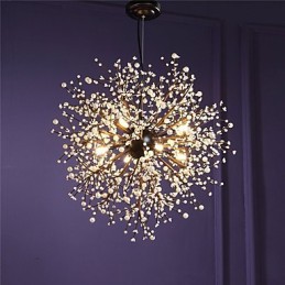 Modern Chandelier Firework Vintage Wrought Iron With 8 Lights Chandelier Island Pendant Lighting Ceiling Light