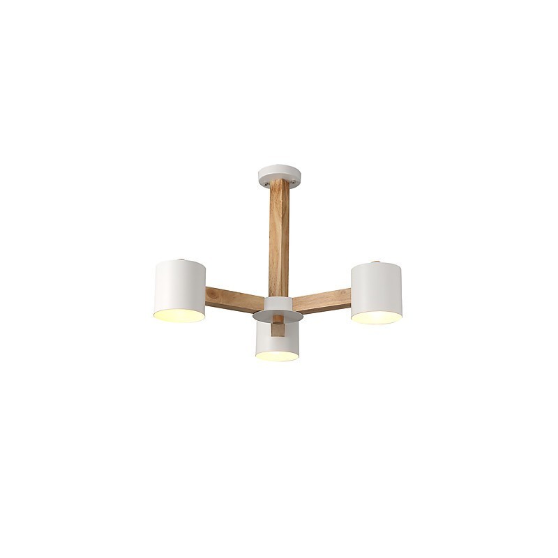 3 Lights Chandelier Modern Contemporary Traditional Classic Vintage Country Wood Feature for Wood