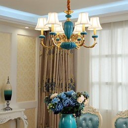 All Copper Chandelier Jade Decorative Chandelier